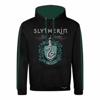 Sudadera con capucha negra Harry Potter - Slytherin - talla XXL