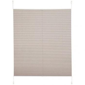 MY HOME Plissee DAHRA in Crush‑Optik Grau (Taupe) 8, 110 × 130 cm – Bestseller mit 4,5 Sterne