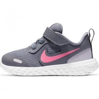 Zapatillas deportivas para niña NIKE REVOLUTION 5 TDV gris-rosa 015 - Talla 22, varios colores