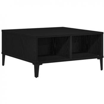 Table basse bois d'ingénierie “Noir Serein” 60 × 60 × 30 cm