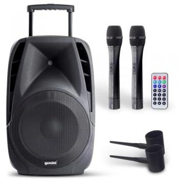 Haut-parleur portable Gemini Sound ES‑15 200 W Bluetooth noir