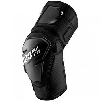 100% Fortis Knee Guards - Black / XLarge