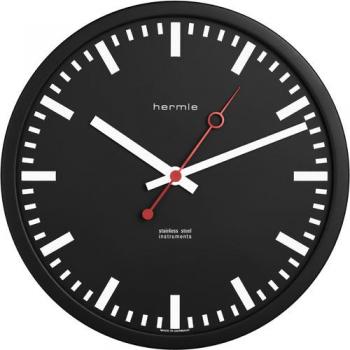 Hermle Funkwanduhr 30471-740870 schwarz