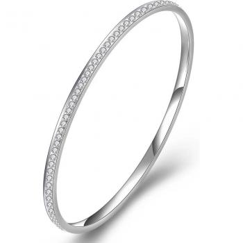 Bracelet Élégance Double Ligne Strass Femme