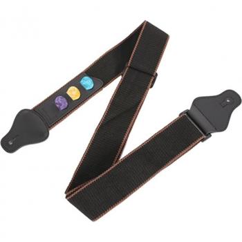 Guitar Shoulder Strap with 3 Plectrums