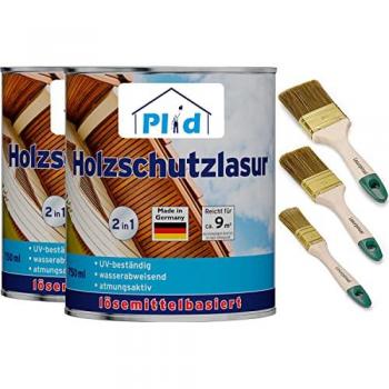 Plid Holzschutzlasur Premium Set Teak