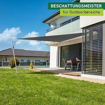 Windhager Sun Shade Sail Cannes, 5x5x5m, Anthracite