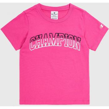 T-shirt Fucsia in Cotone con Logo per Bambina
