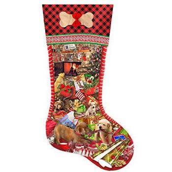 Puzzle Lori Schory Puppy Stocking - 800 pezzi