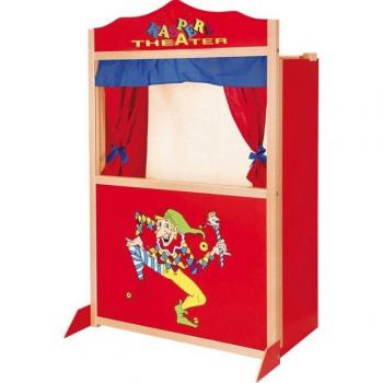 Kasperletheater aus Holz für Kinder