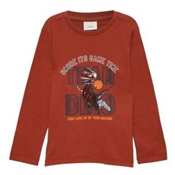 S.Oliver Junior Langarmshirt, mit Frontprint