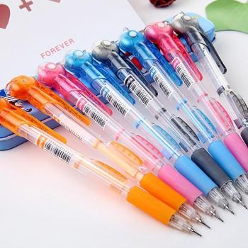 0.7mm Mechanical Pencil with Eraser - Transparent - Random Color
