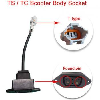 Super SOCO TC MAX TS Battery Socket and Cable