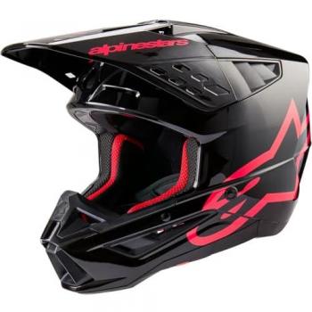 Casque Cross Alpinestars SM5Corp Noir-Rose