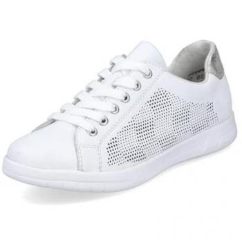 Rieker Freizeitschuh Damen, silberfarben, Halbschuh, Größe 42