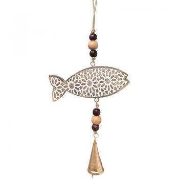 Ciondolo Pesce Marrone, 38x16x4 cm, Signes Grimalt