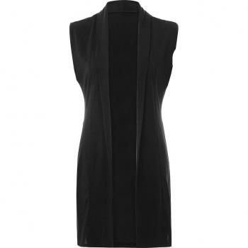 Irregular Sleeveless Knit Cardigan for Women