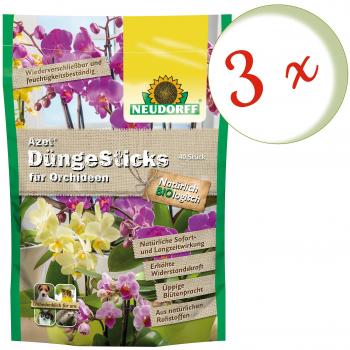 3 x NEUDORFF Azet® Fertilizer Sticks pour Orchidées, 40 Sticks