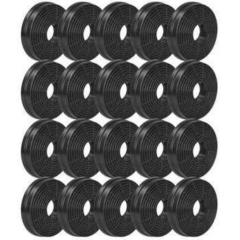 VHbw 20x Filtro Activado – Compatible con Campanas Candy CCE60NN 36901018 (10,5 cm)