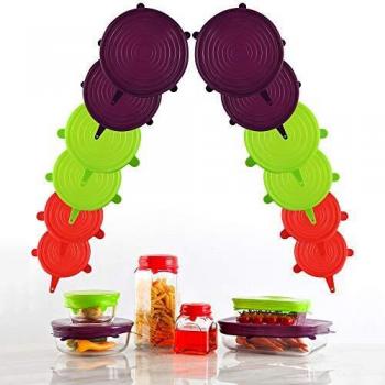 SET 12PC TAPAS SILICONA