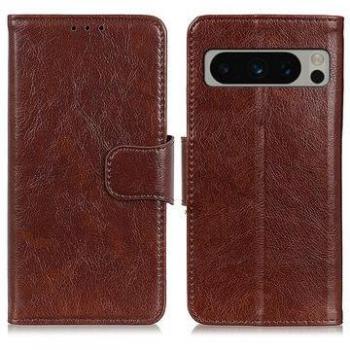 Portafoglio-Case di Lusso Marrone per Google Pixel 8 Pro