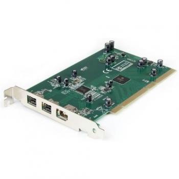 StarTech.com PCI1394B_3 - Tarjeta controladora FireWire 800/400 PCI 2 Puertos FW 4-Pin 6-Pin
