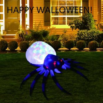 Halloween Araña Lumínica 8' con Luces LED