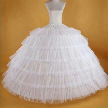White 6 Hoops Crinoline Slip