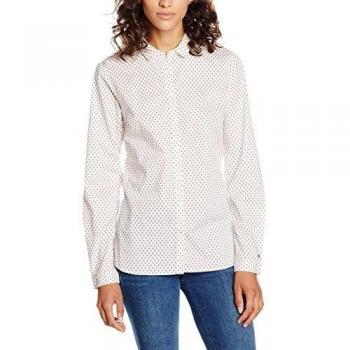 Tommy Hilfiger Delia Shirt Ls W2 - Blusa Mujer, Blanc
