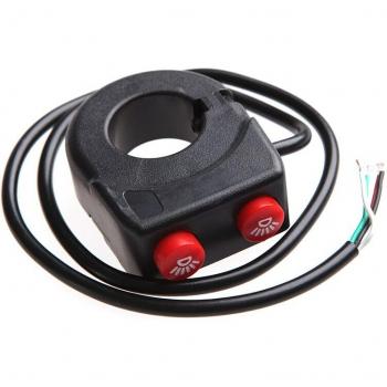 Interruptor de manillar para motocicleta, botón encendido/apagado, 7/8, luz antiniebla