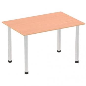 Impulse 1400mm Straight Table With Post Leg