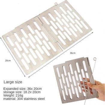 Cesta plegable portátil para barbacoa