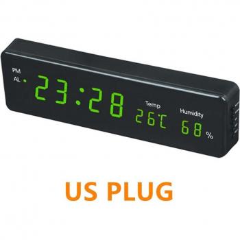 Reloj de Pared Electrónico con Alarma y Sensor de Temperatura