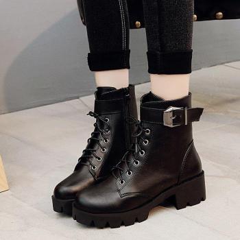 Botines Abrigados de Invierno con Cordones
