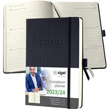 Sigel Wochenkalender Conceptum 2023/2024 A5 1 Woche/2 Seiten