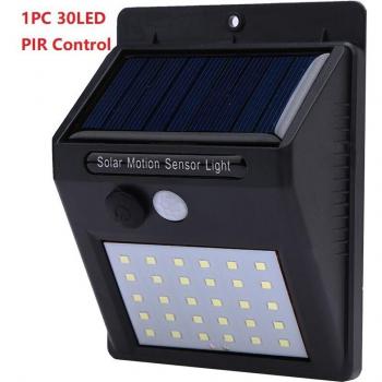 Solar Powered PIR Motion Sensor LED Wall Light