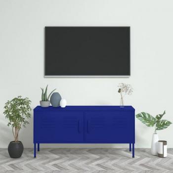 Mobile TV Blu Marino 105x35x50 cm in Acciaio – Prolenta Premium
