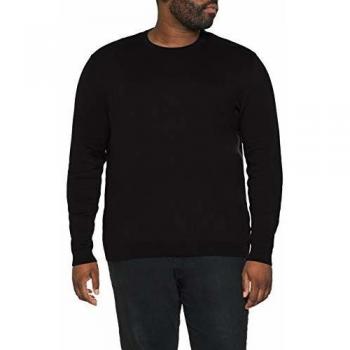 Sweat JACK & JONES Jjebasic Knit Crew Neck Plus Noos, Noir (Black Black), XXXX-Large Homme