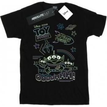 Disney Dames Toy Story Neon Kleine Groene Mannen Katoenen Boyfriend T-shirt