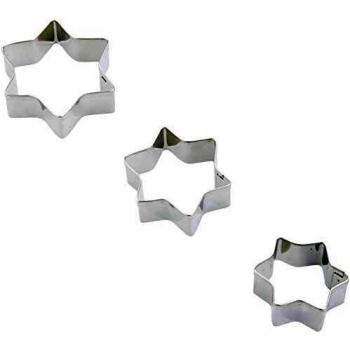 Cutter a Stella Terrassen, Set di 3 Pezzi in Acciaio Inox