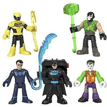 Imaginext DC Pack 5 figuras Batman Tech Muñecos personaje de juguete