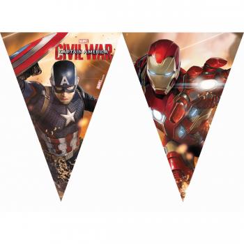 Stendardo Marvel Capitan America Guerra Civile 230cm