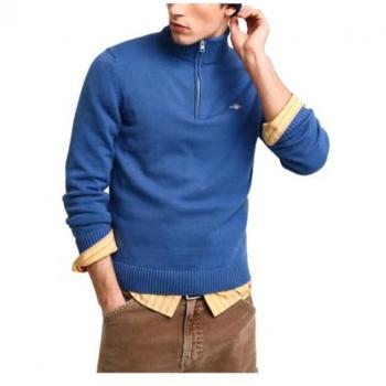 Gant Maglione Con Mezza Zip Casual Vintage Blu M