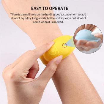 Muñequera de silicona ajustable para limpieza