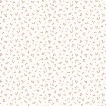 Carta da Parati Noordwand Blooming Garden 6 Piccole Rose Bianco e Rosa