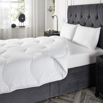 King Size White Waffle Duvet, 10.5 Tog