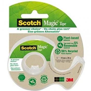 Scotch Magic Tape Greener Choice 19mm x 20m with Recycled Dispenser 7100082821 38914MM