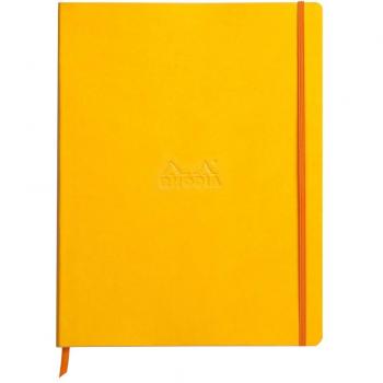 Cahier Broché Rama A4+ – Blanc Ligné, 160 Pages, Couleur Jaune – Rhodia