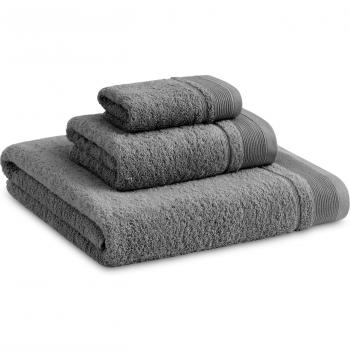 Set de Toallas de Baño 3 Piezas – Gris Profundo