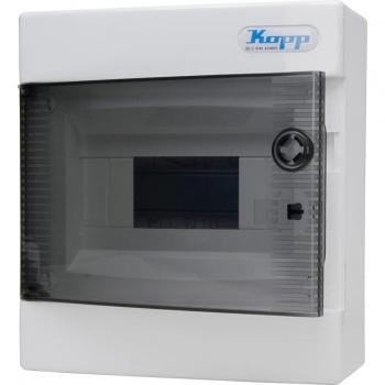 Verteilerschrank Kopp 350915041 – 8 Teilungen, 1 Reihe, Innenausführung